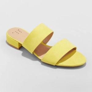 A New Day Kyrielle Yellow Slide Sandals